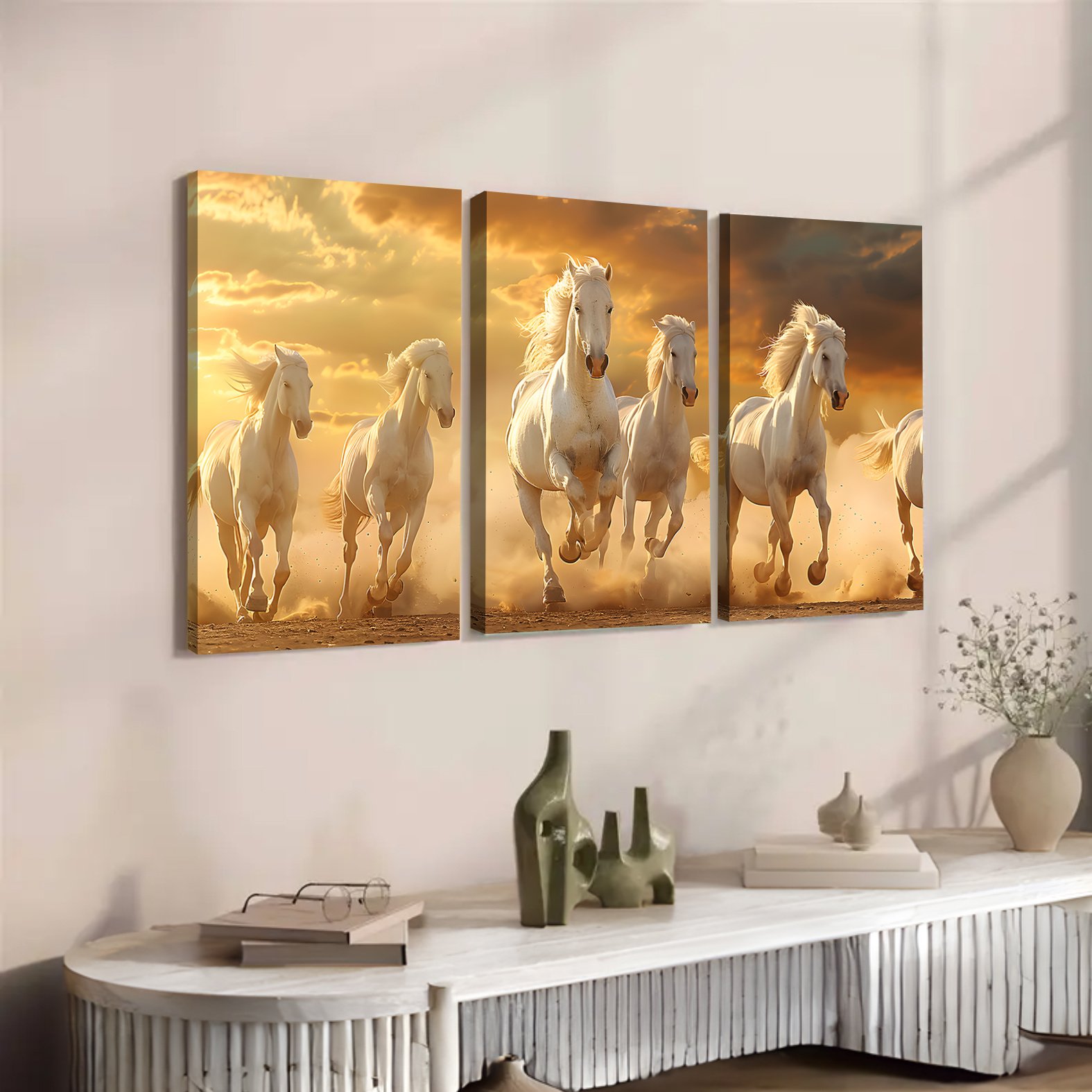 POD Customization - Modern Art Trilogy -Living Room Decoration - Image 5