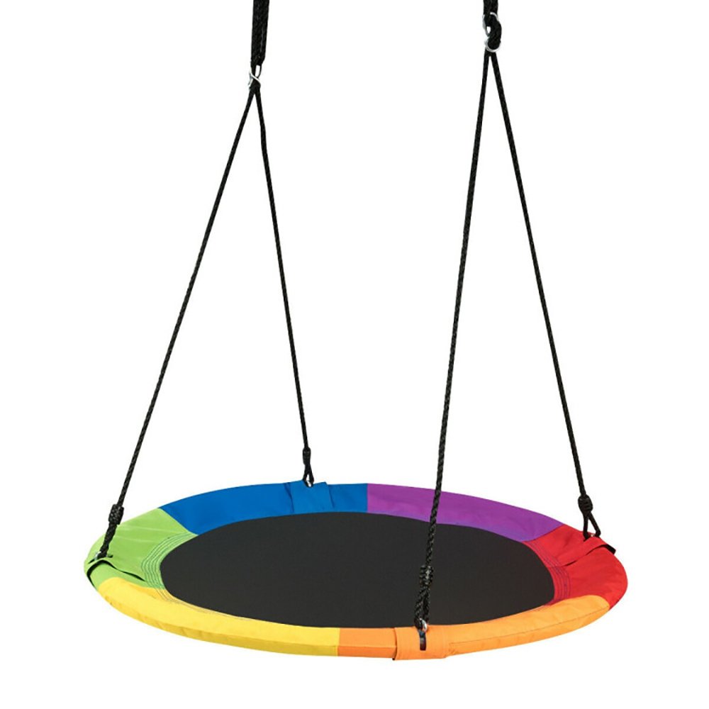 40 Inch Flying Saucer Tree Swing Outdoor Play For Kids - Image 2