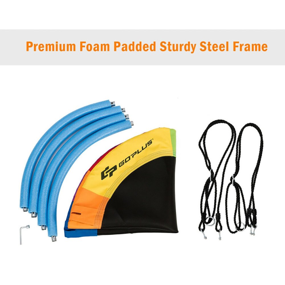 40 Inch Flying Saucer Tree Swing Outdoor Play For Kids - Image 9