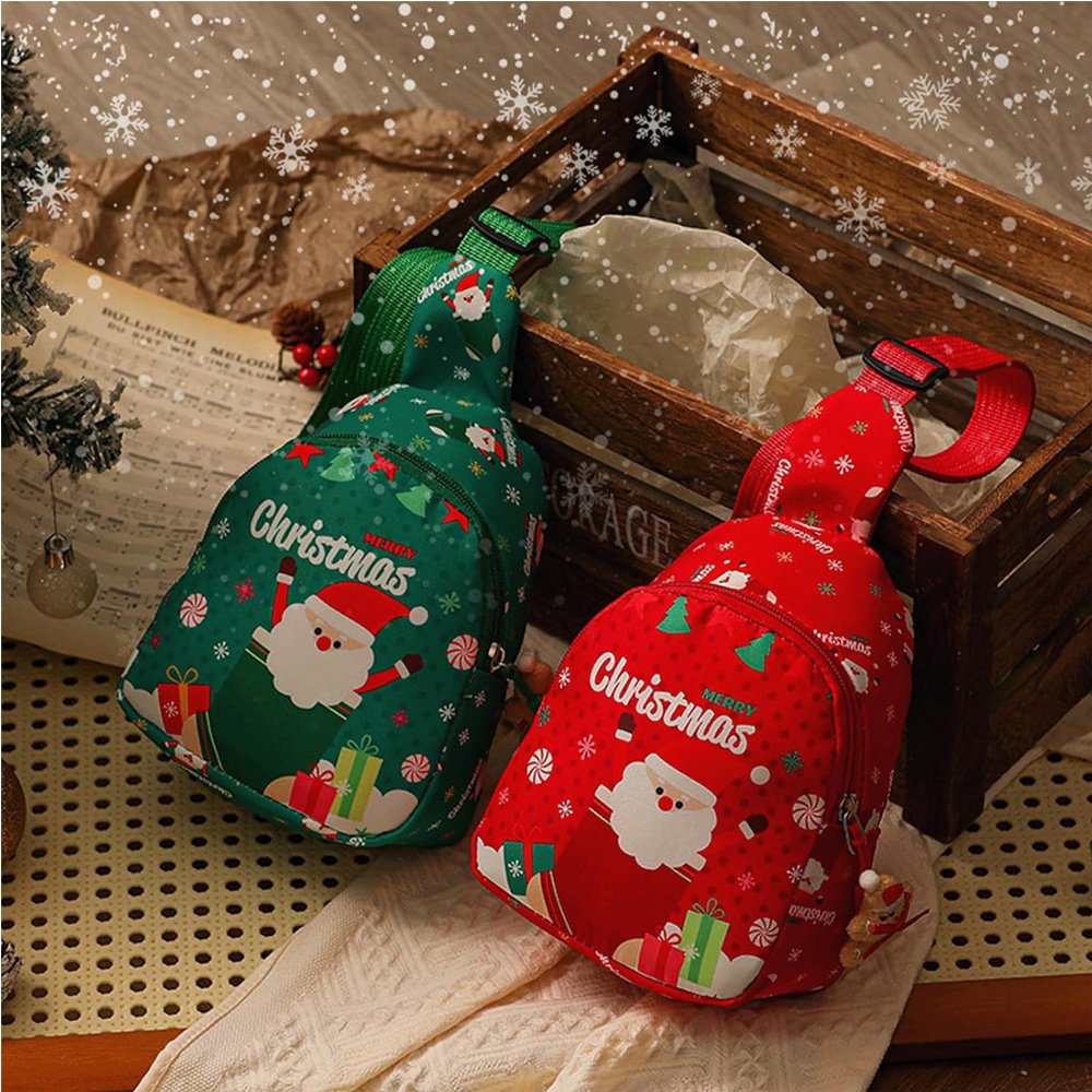 Christmas Santa Handheld Gift Bag - Festive Waterproof Gift Wrap For Holiday Presents, Perfect For Christmas Eve Apple Gift Boxes & Small Gifts - Image 2