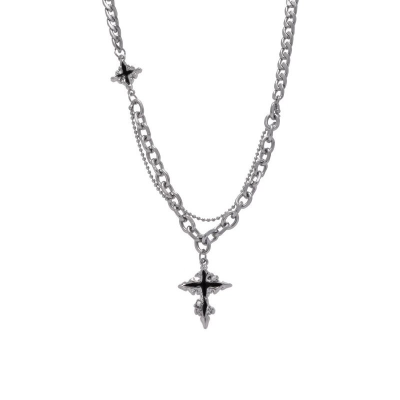 Dark Cross Necklace Men's Fashion Accessories - Image 5