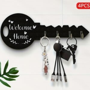 Key Doorplate With 4 Hooks