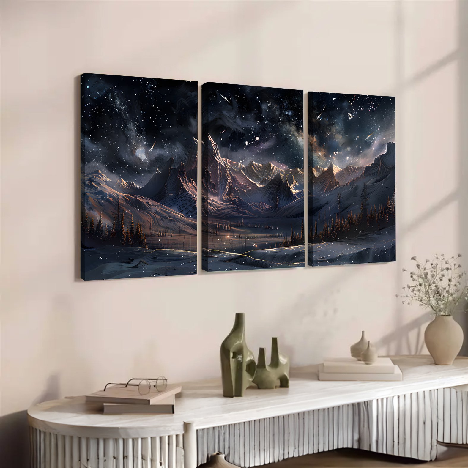 POD Customization - Modern Art Trilogy -Living Room Decoration - Image 7