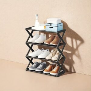4-layer X Shoe Rack, Home Storage Supplies, High-quality Multi-layer Storage Rack, Shoe Rack At The Entrance Of The Living Room And Bedroom