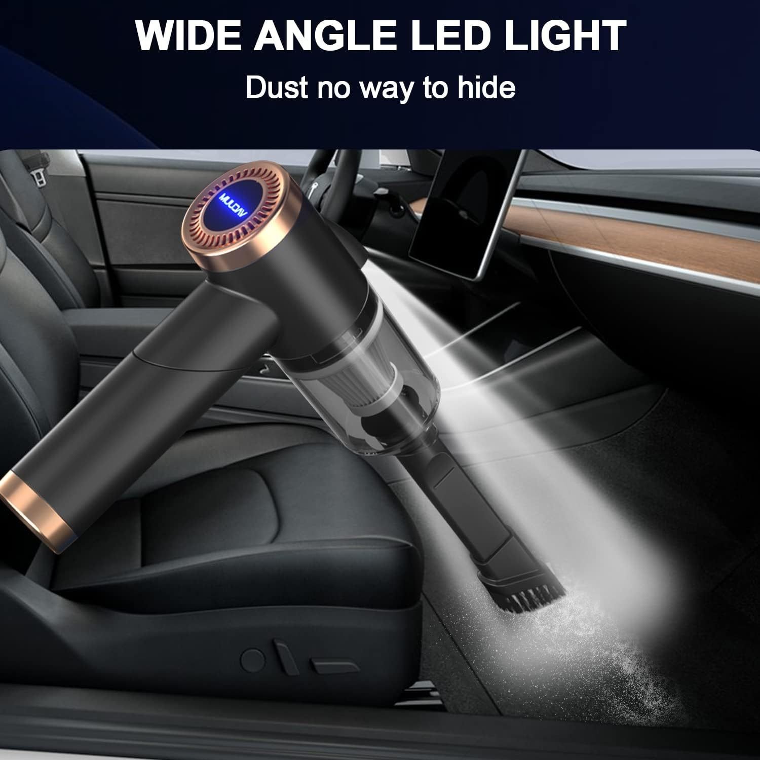 Vacuum Cleaner And Air Duster For Cars, Homes, Offices And Pets, High-power, Multi-nozzle Handheld Car Vacuum Cleaner. - Image 7