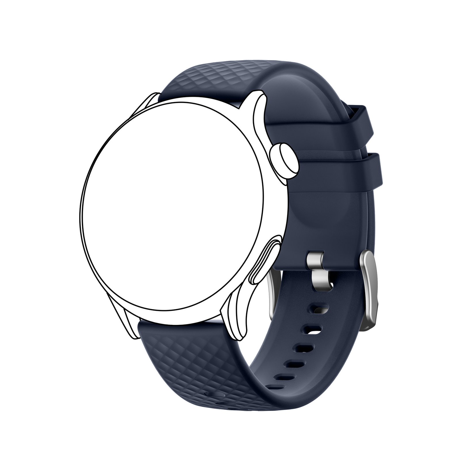 Smart Wearable Accessories,Silicone Watch Bands, Slim Watch Straps With Quick Release, 22mm - Image 2