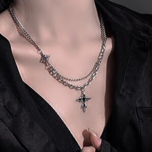 Dark Cross Necklace Men's Fashion Accessories