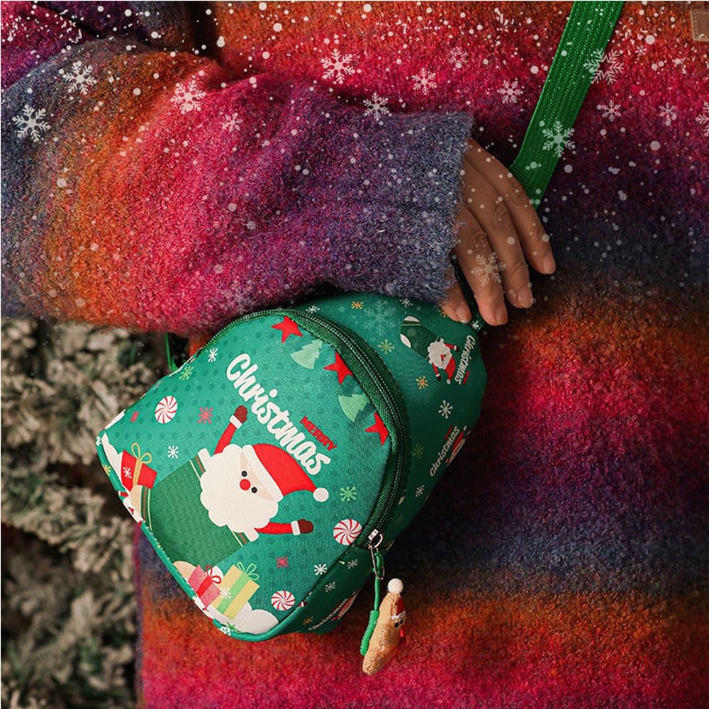 Christmas Santa Handheld Gift Bag - Festive Waterproof Gift Wrap For Holiday Presents, Perfect For Christmas Eve Apple Gift Boxes & Small Gifts - Image 3