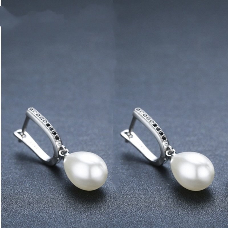 Popular OL Accessories Circle Full Rhinestone Zircon Earrings - Image 2