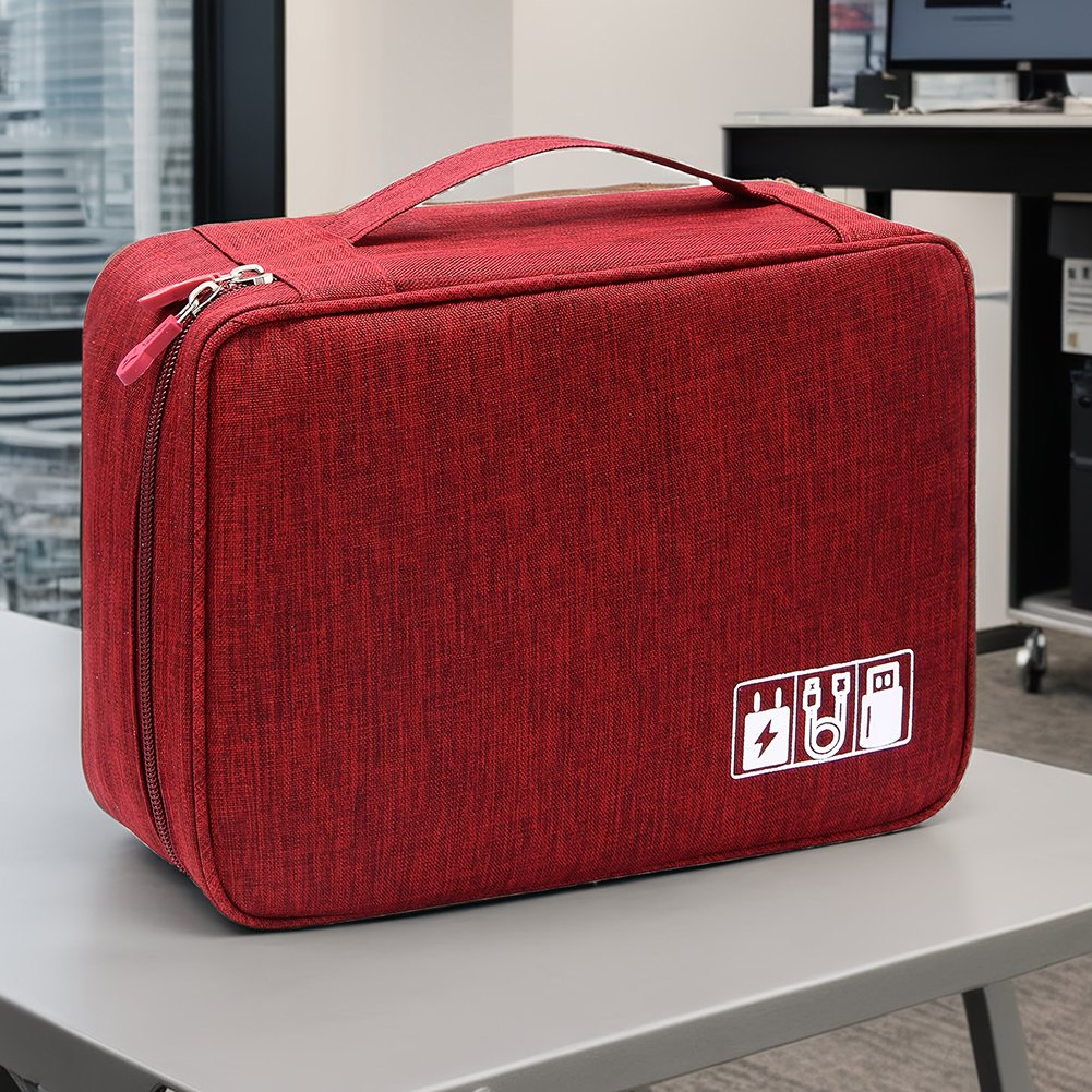 Electronics Luggage Black Red Blue Grey - Image 10