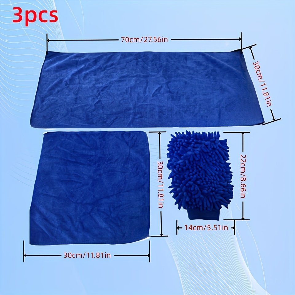 Cleaning Towel, Car Towel Set, Car Wash Towel, Cleaning Cloth, Household Cleaning Cloth - Image 3