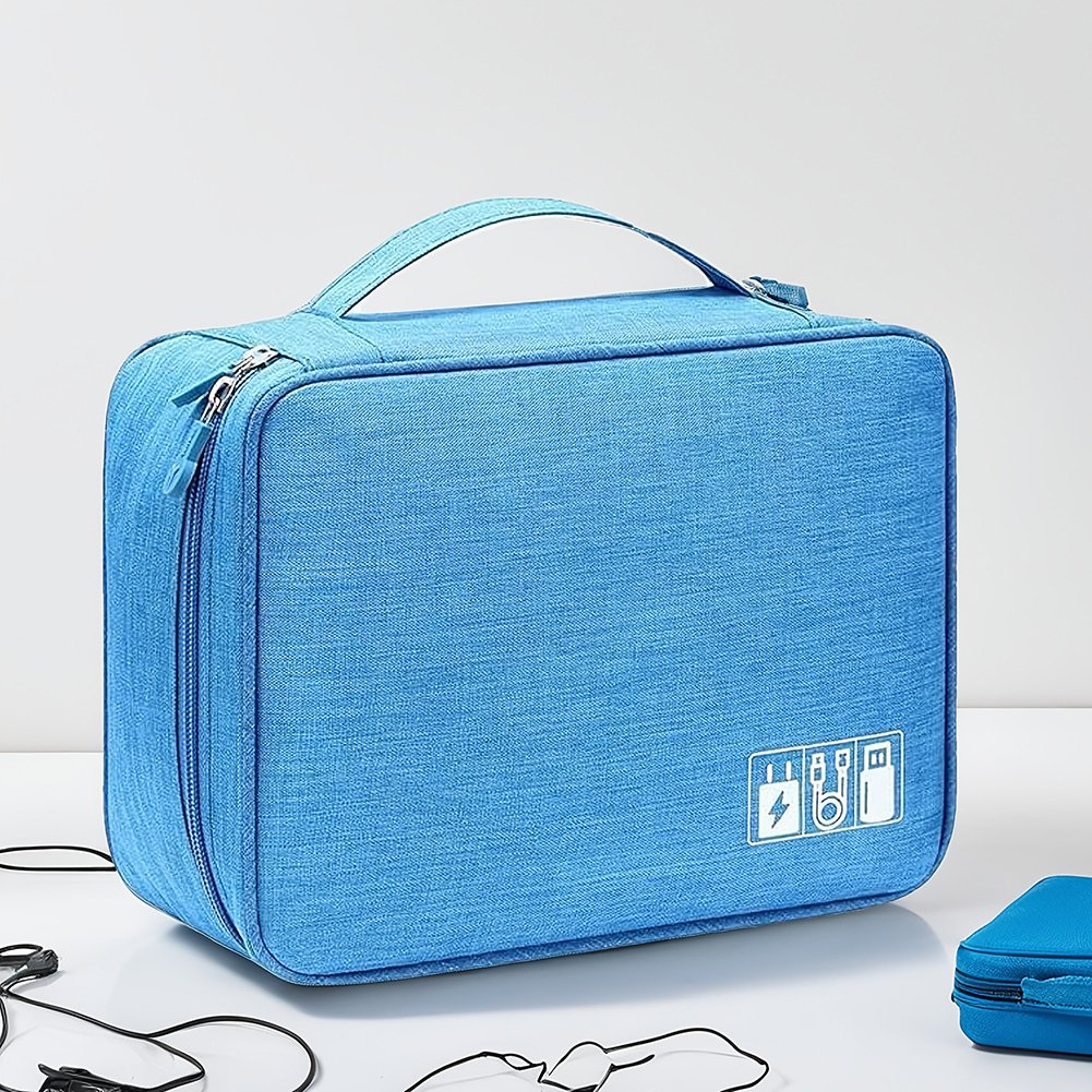 Electronics Luggage Black Red Blue Grey - Image 9