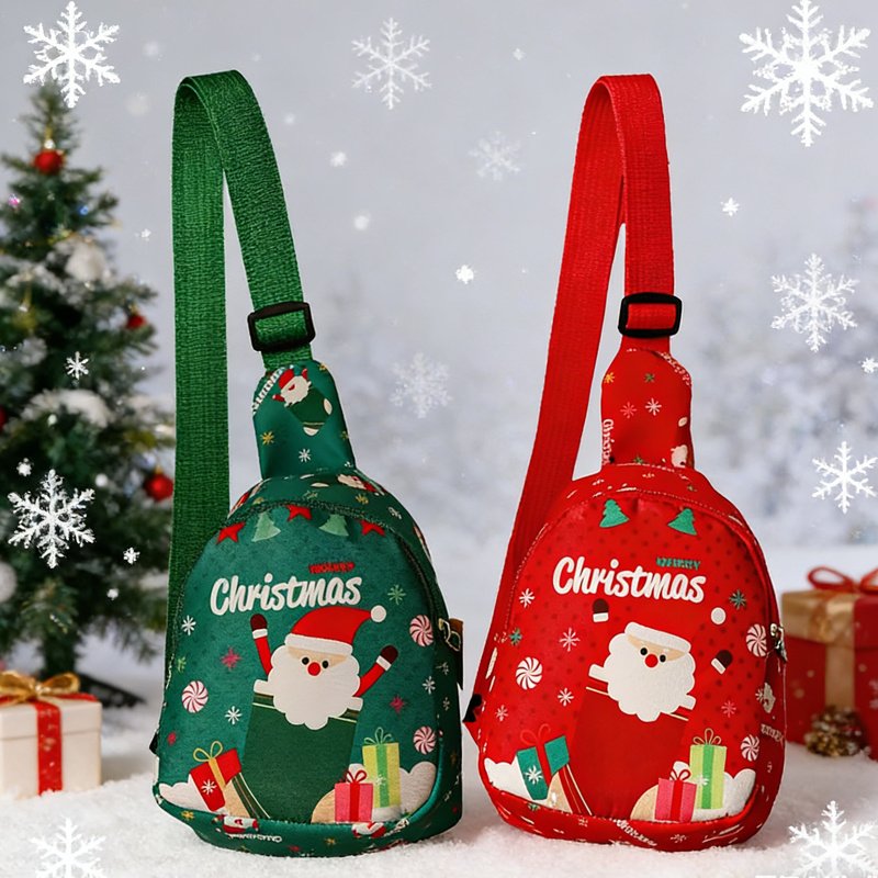 Christmas Santa Handheld Gift Bag - Festive Waterproof Gift Wrap For Holiday Presents, Perfect For Christmas Eve Apple Gift Boxes & Small Gifts