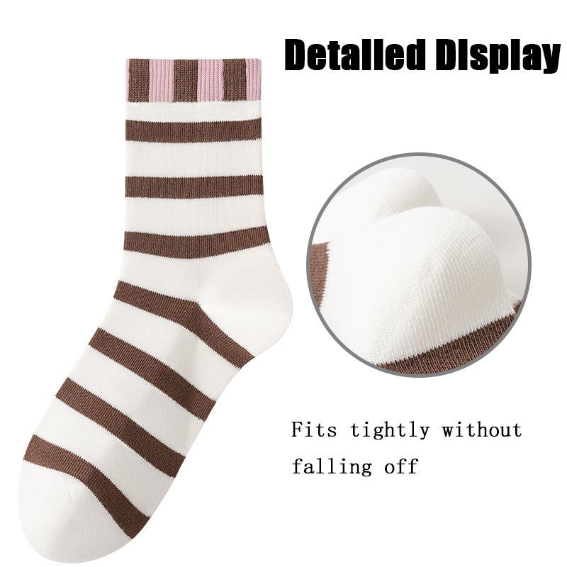 8 Pairs Womens Crew Socks Thin Soft Comfort Breathable Dress Socks Above Ankle Crew Socks For Outdoor Sports Running And Cycling - Image 3